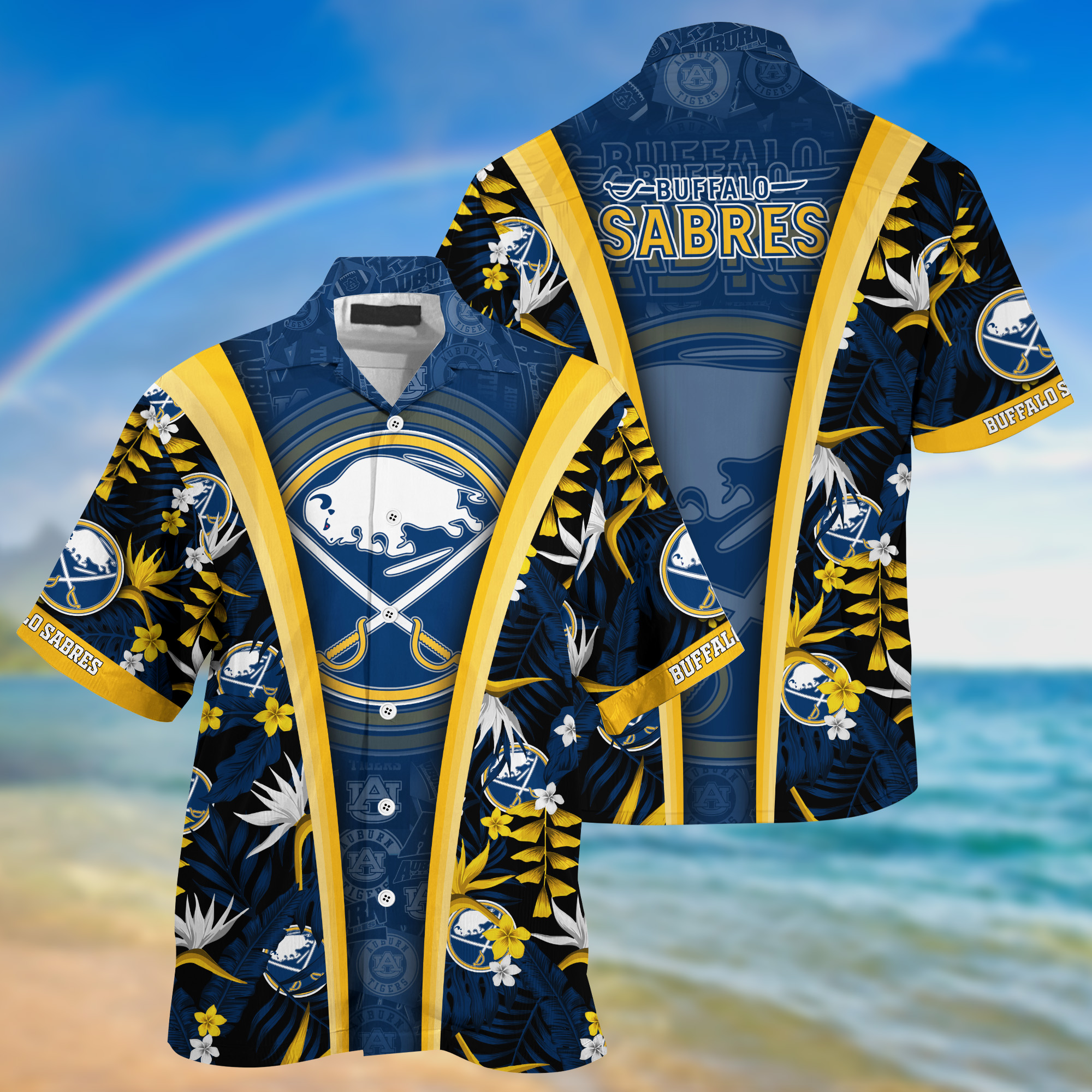 Buffalo Sabres Summer Hawaii Shirt And Shorts For Sports Fans NA32873