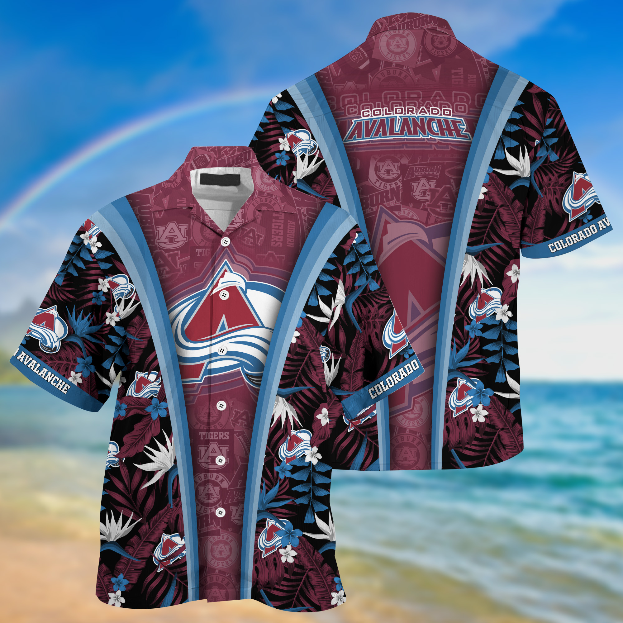 Colorado Avalanche Summer Hawaii Shirt And Shorts For Sports Fans NA32873