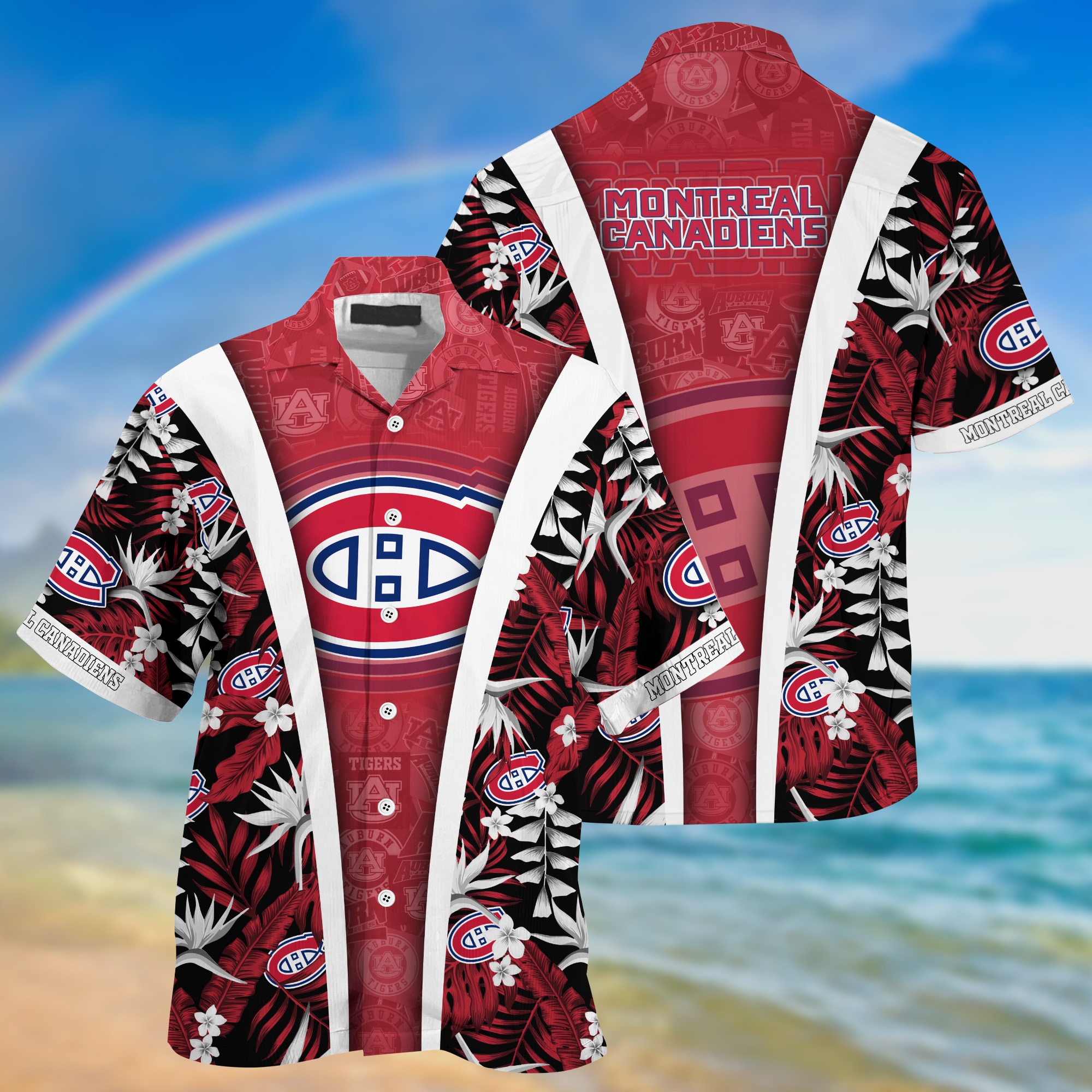 Montreal Canadiens Summer Hawaii Shirt And Shorts For Sports Fans NA32873