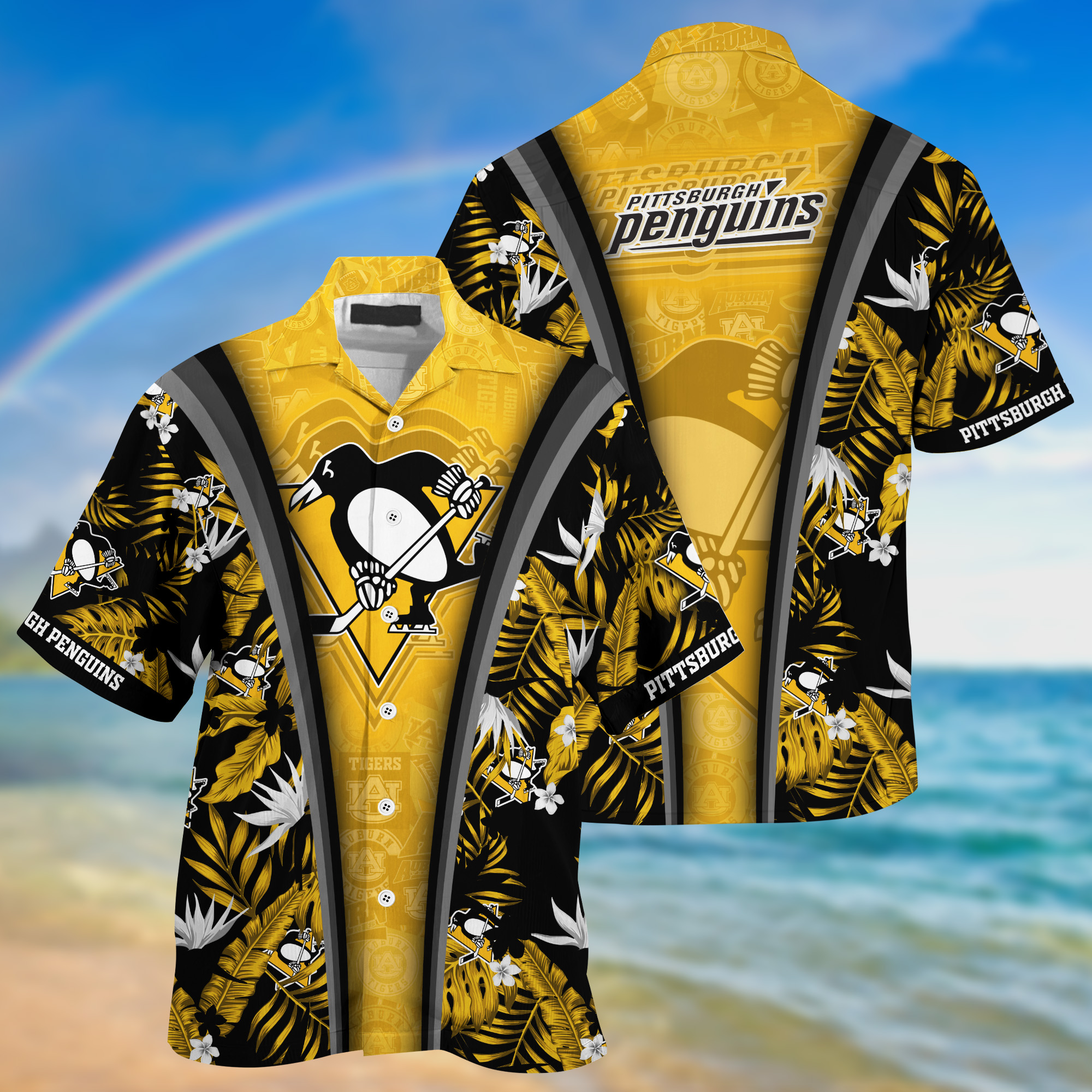 Pittsburgh Penguins Summer Hawaii Shirt And Shorts For Sports Fans NA32873