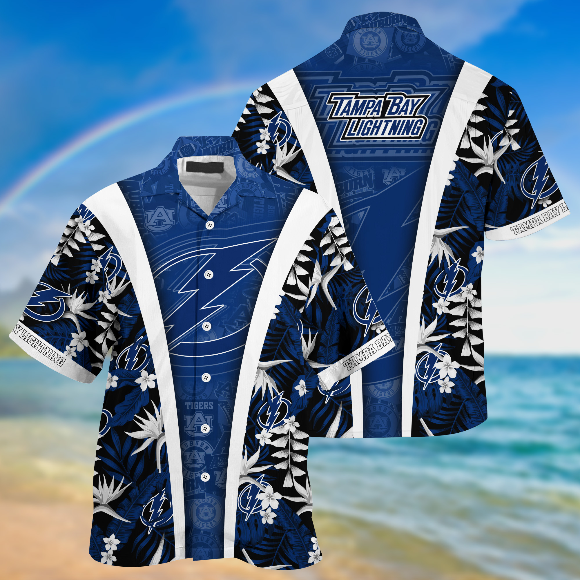 Tampa Bay Lightning Summer Hawaii Shirt And Shorts For Sports Fans NA32873