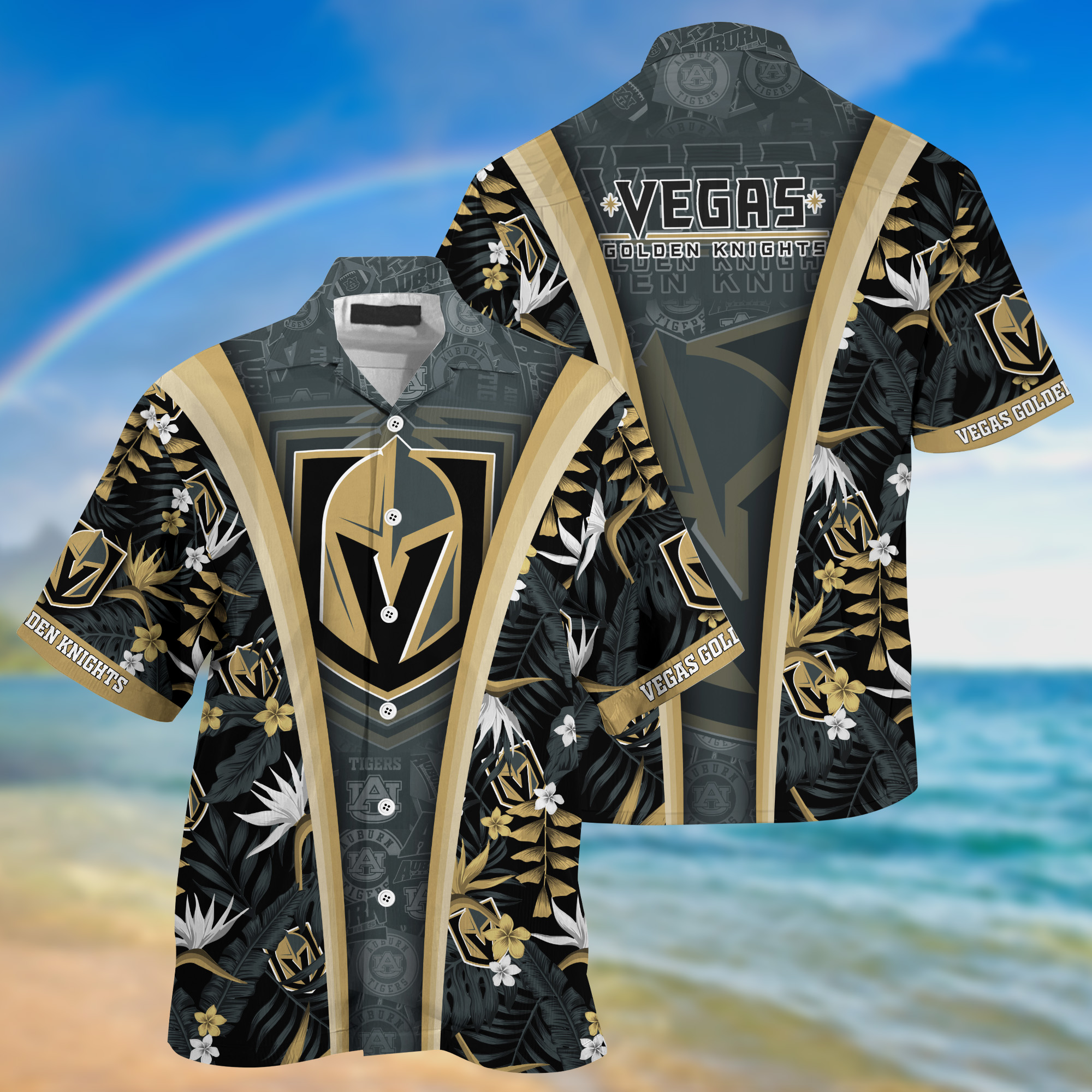 Vegas Golden Knights Summer Hawaii Shirt And Shorts For Sports Fans NA32873